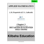 Legacy Applied Mathematics - Detailed Answers